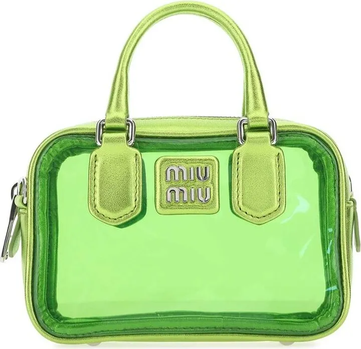 Miu Miu Logo Patch Mini Tote Bag