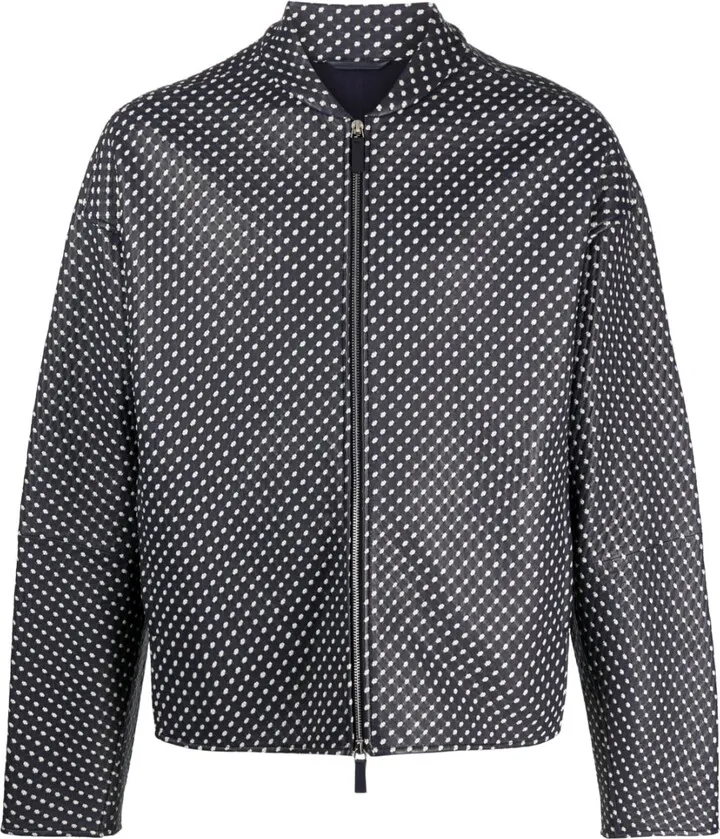 Leather Bomber Jacket