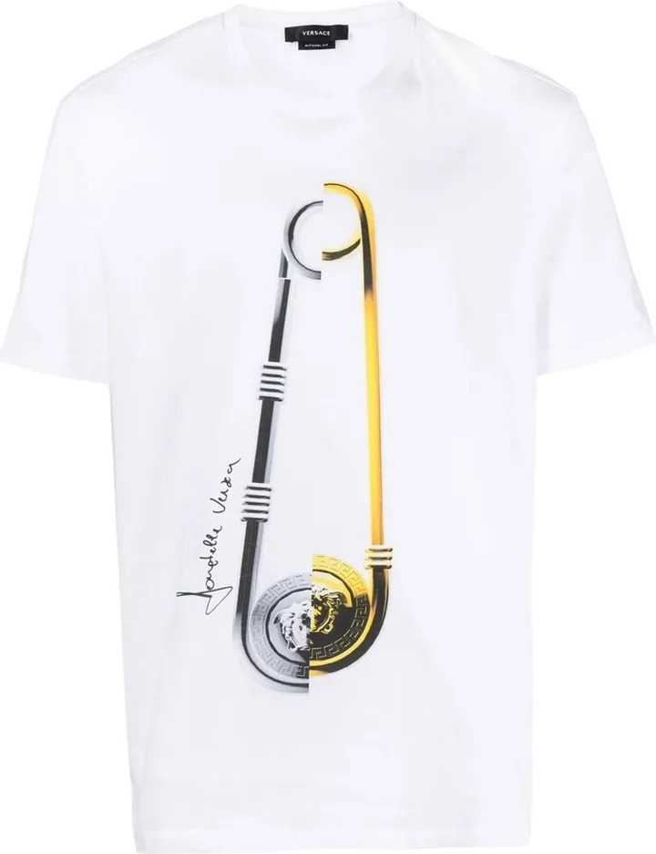 Safety Pin logo-print T-shirt