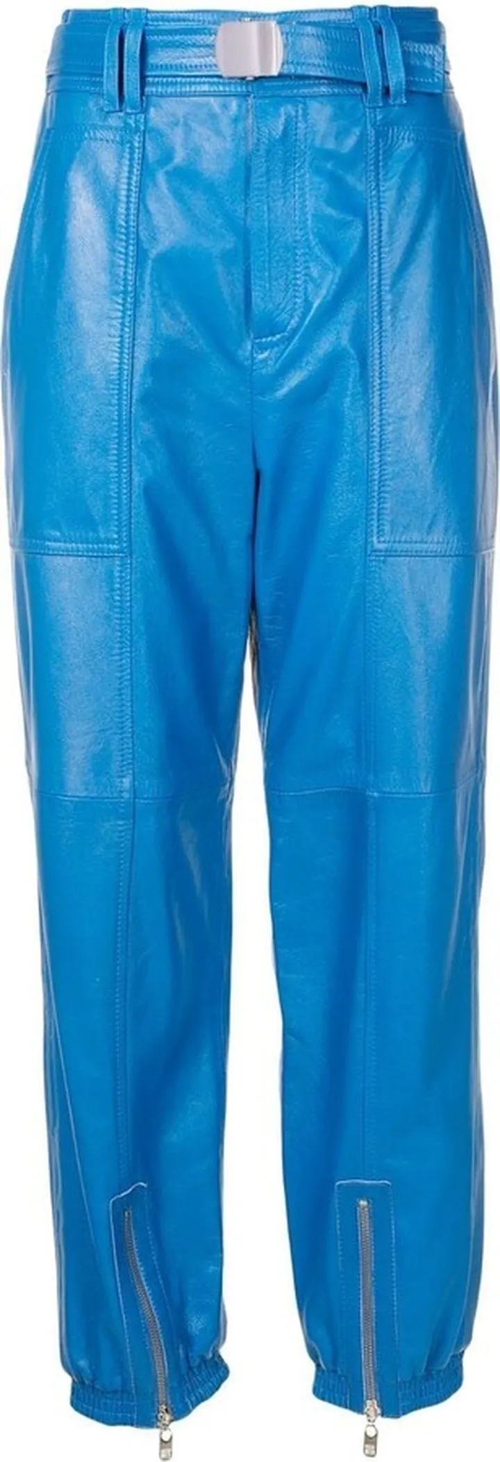 Kylie high-waisted leather pants