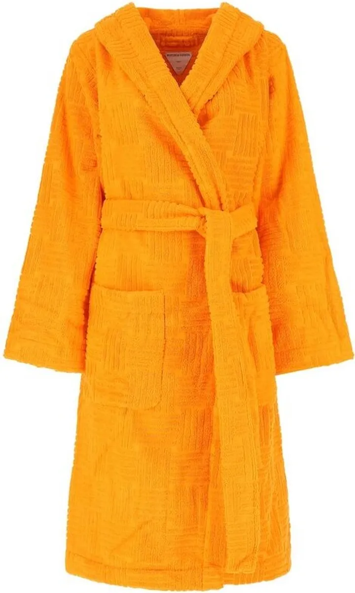 Bottega Veneta Flocked Belted Waist Robe