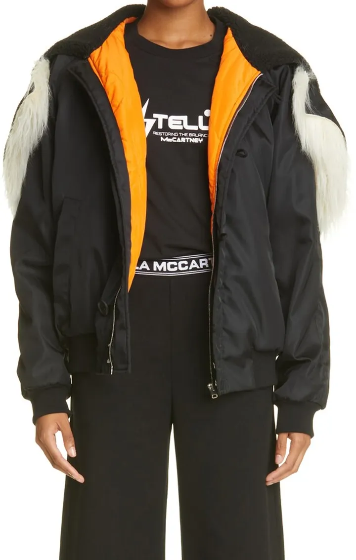 x Tom Tosseyn Unisex Shared 3 Aiden Hooded Bomber Jacket with Faux Fur Trim
