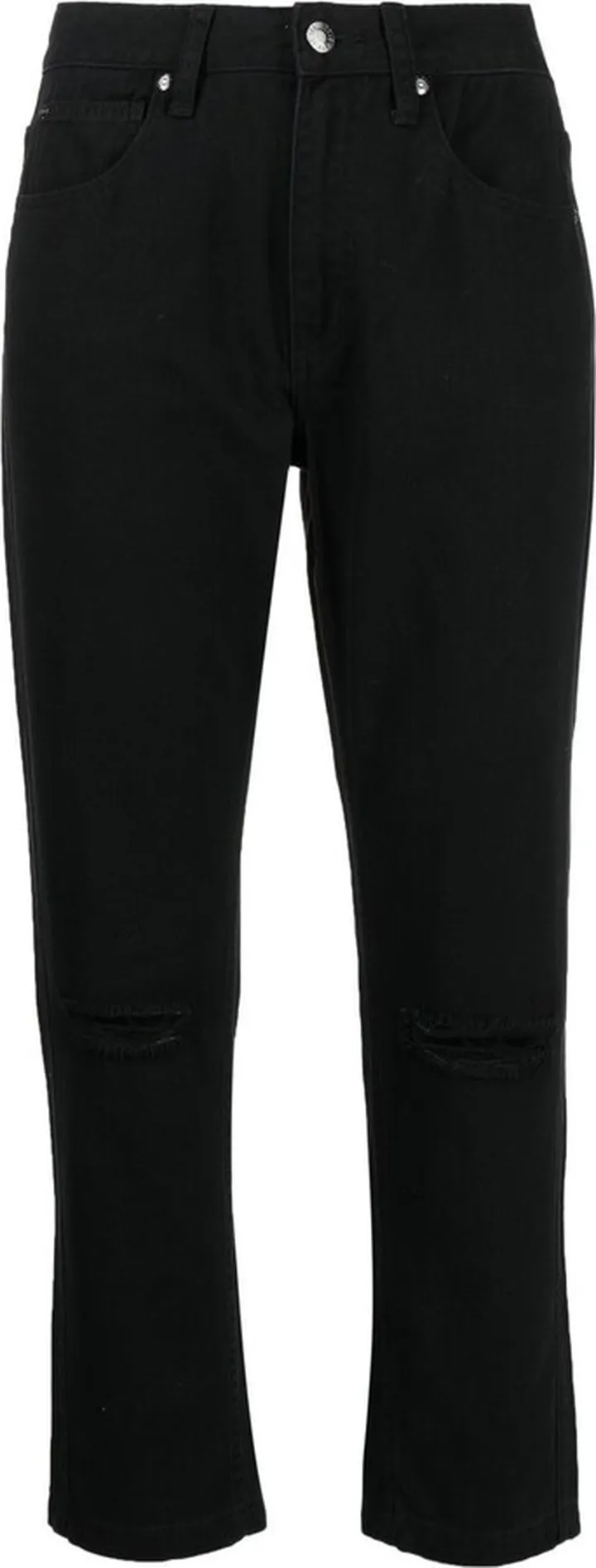 Cropped Straight-Leg Trousers