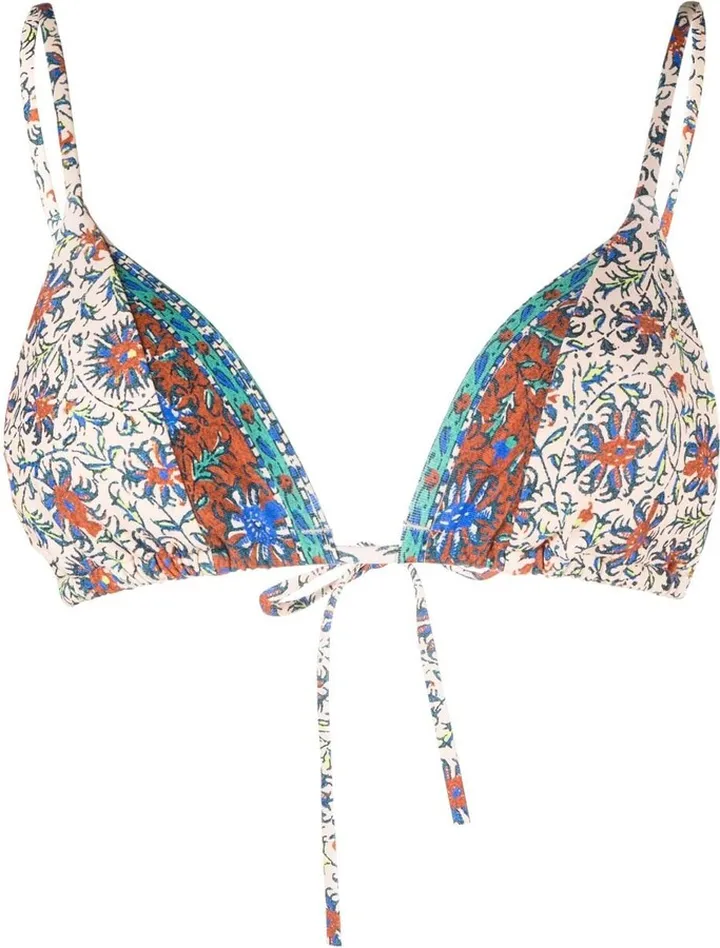 Clementine triangle bikini top