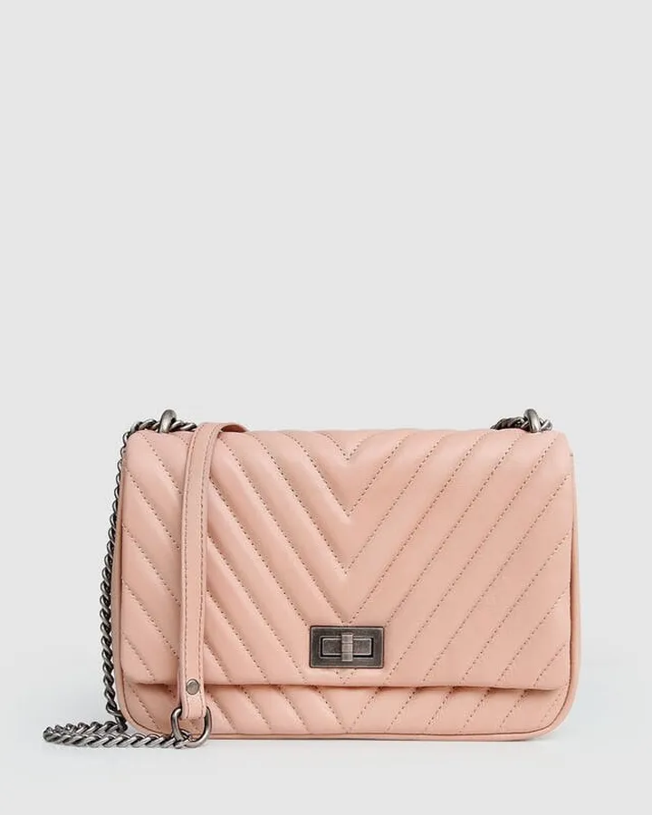 Belle & Bloom Belong to You Quilted Cross-Body Bag - Blush