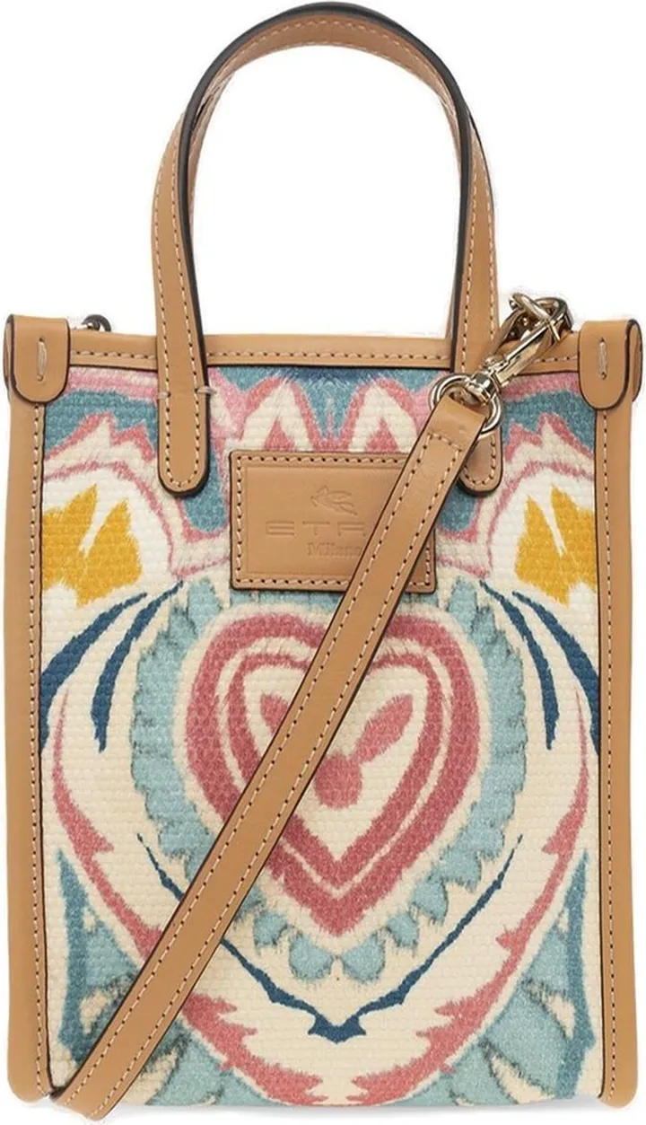 Logo-embossed Patch Shoulder Bag