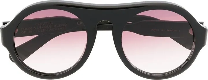 Pilot-Frame Gradient-Lens Sunglasses
