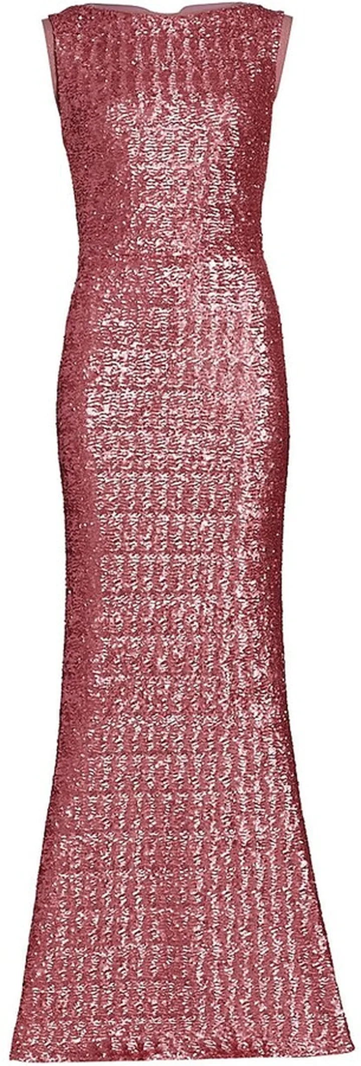 Liria Sequined Back-Cutout Gown