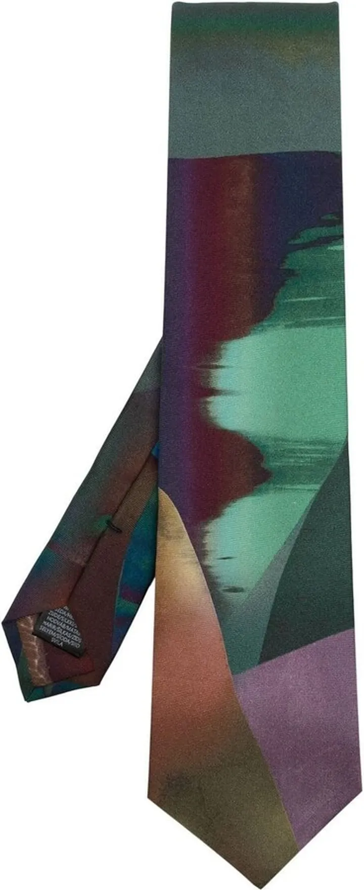 Abstract Multicolour Silk Tie