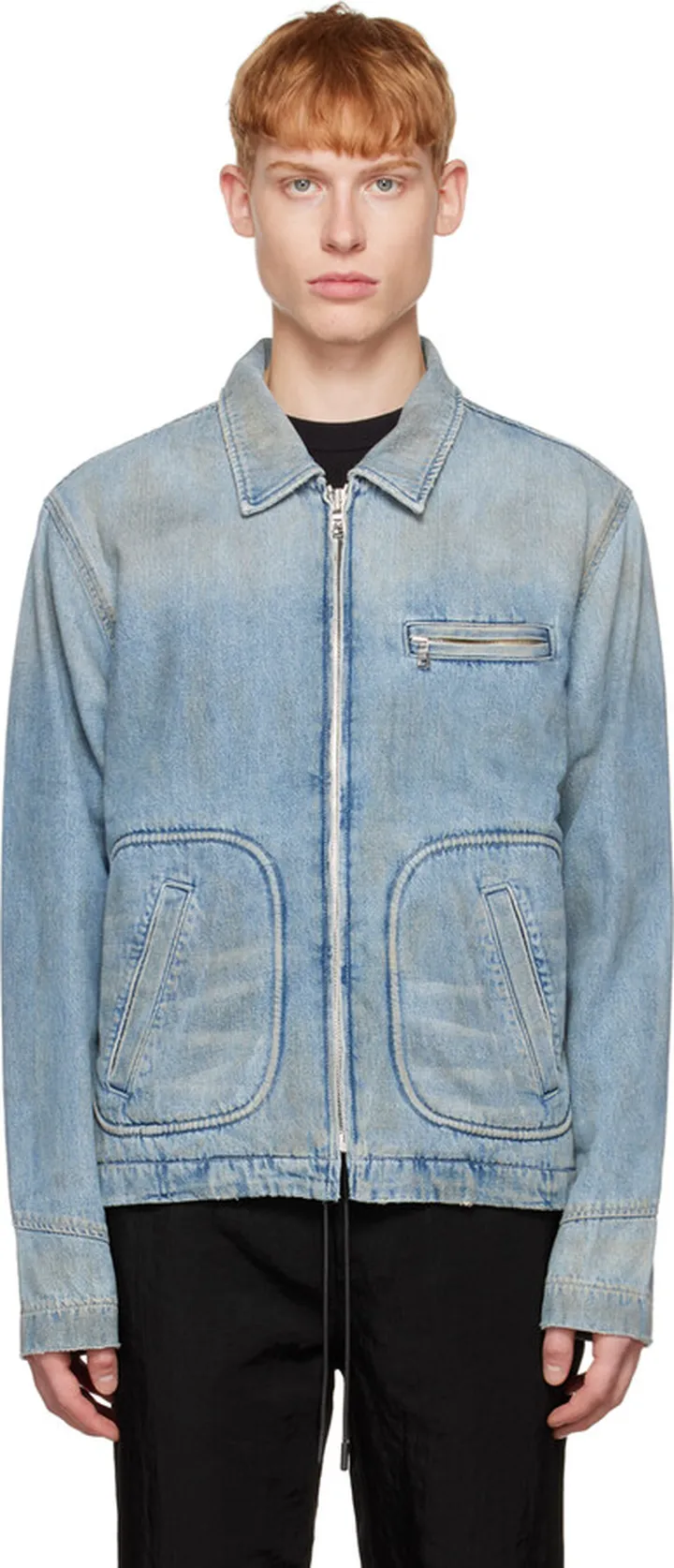 RtA Blue Romero Denim Jacket