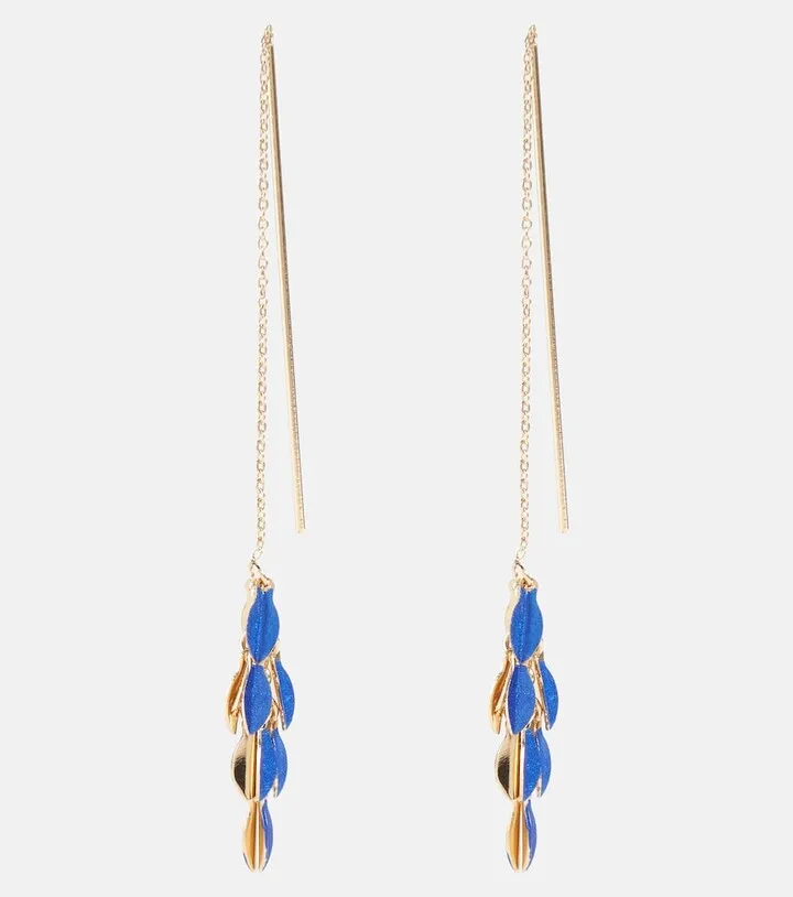 Petal drop earrings