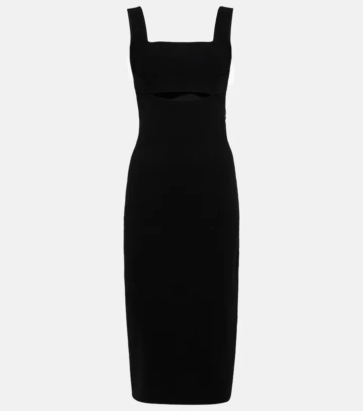 VB Body cutout knit midi dress