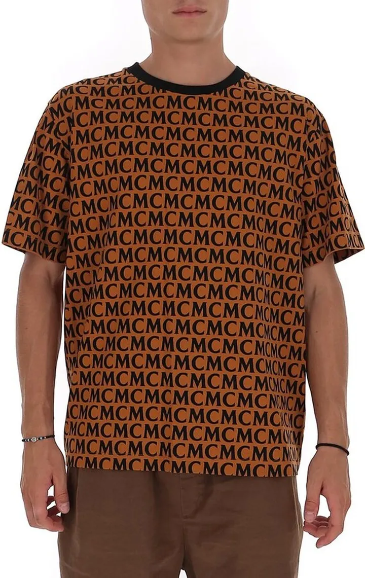 MCM Monogram Print Crewneck T-Shirt