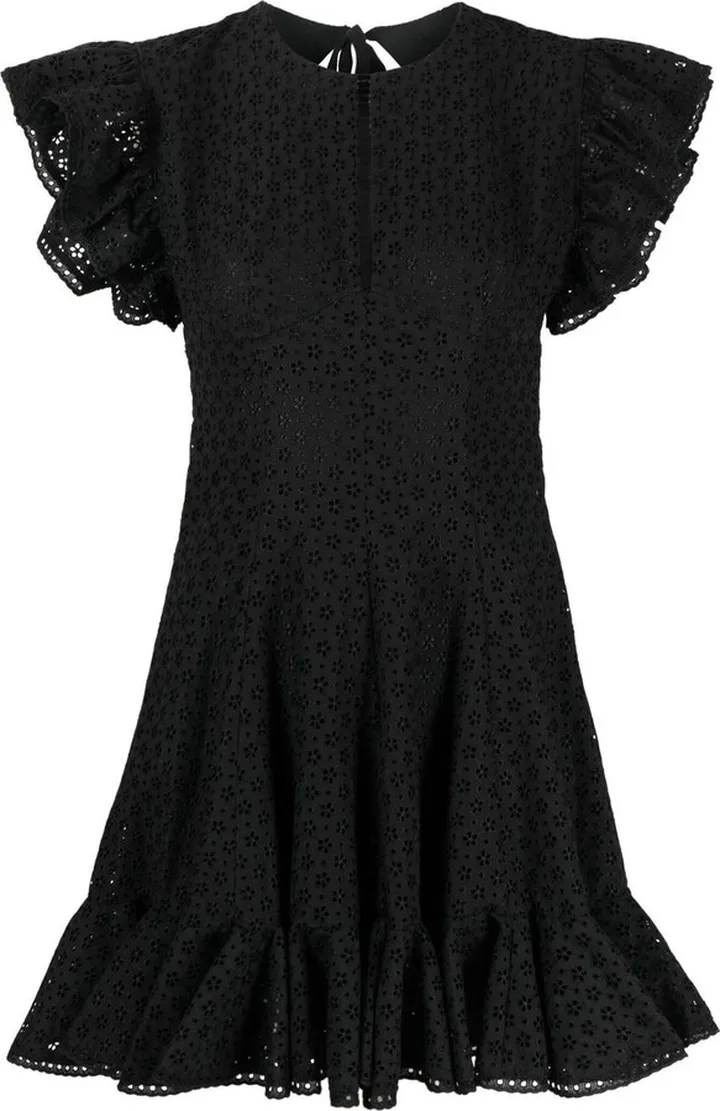 Broderie Anglaise Flared Minidress