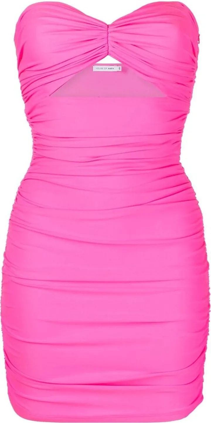 Strapless Cutout Stretch-Jersey Minidress
