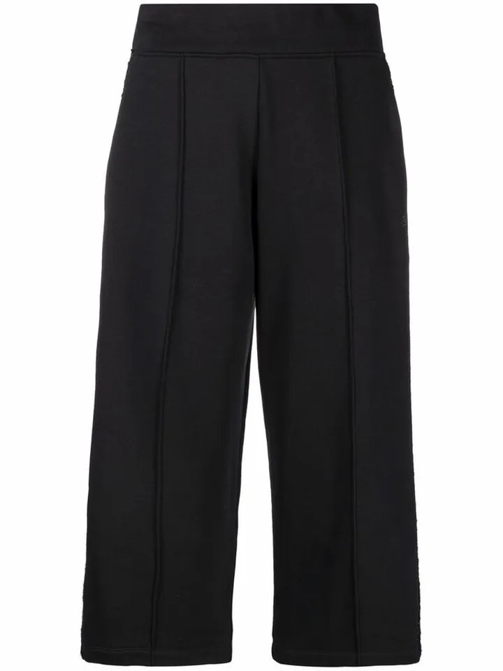Bouclé-Stripe Cropped Trousers