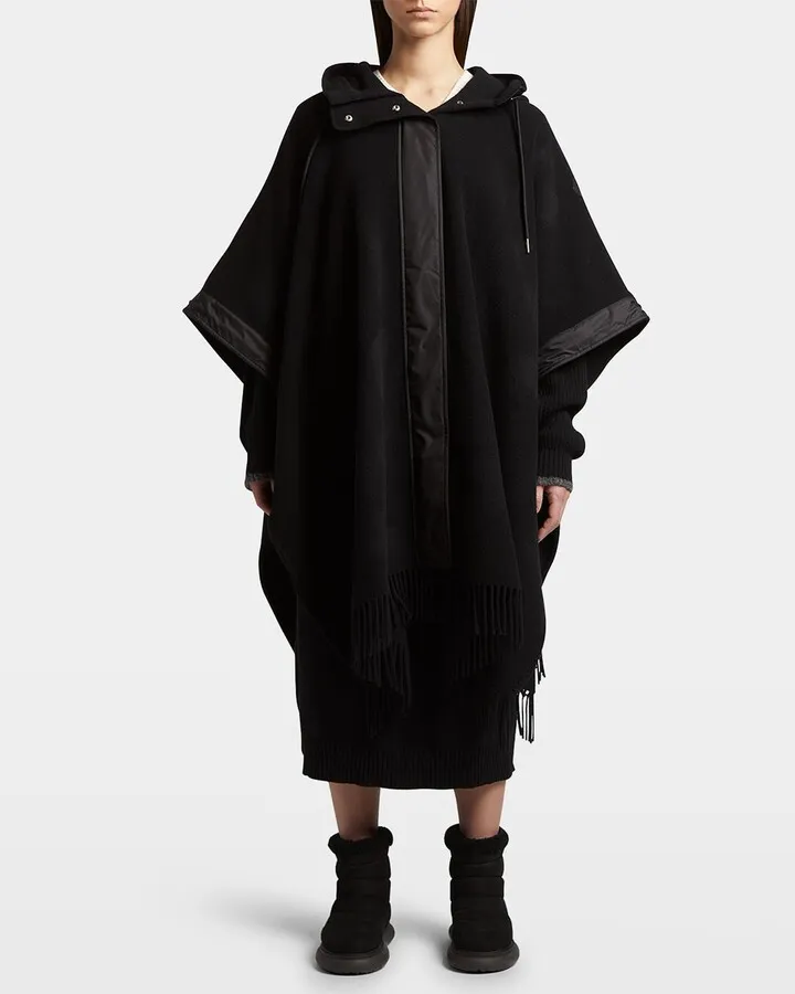 Layered Wool Cape