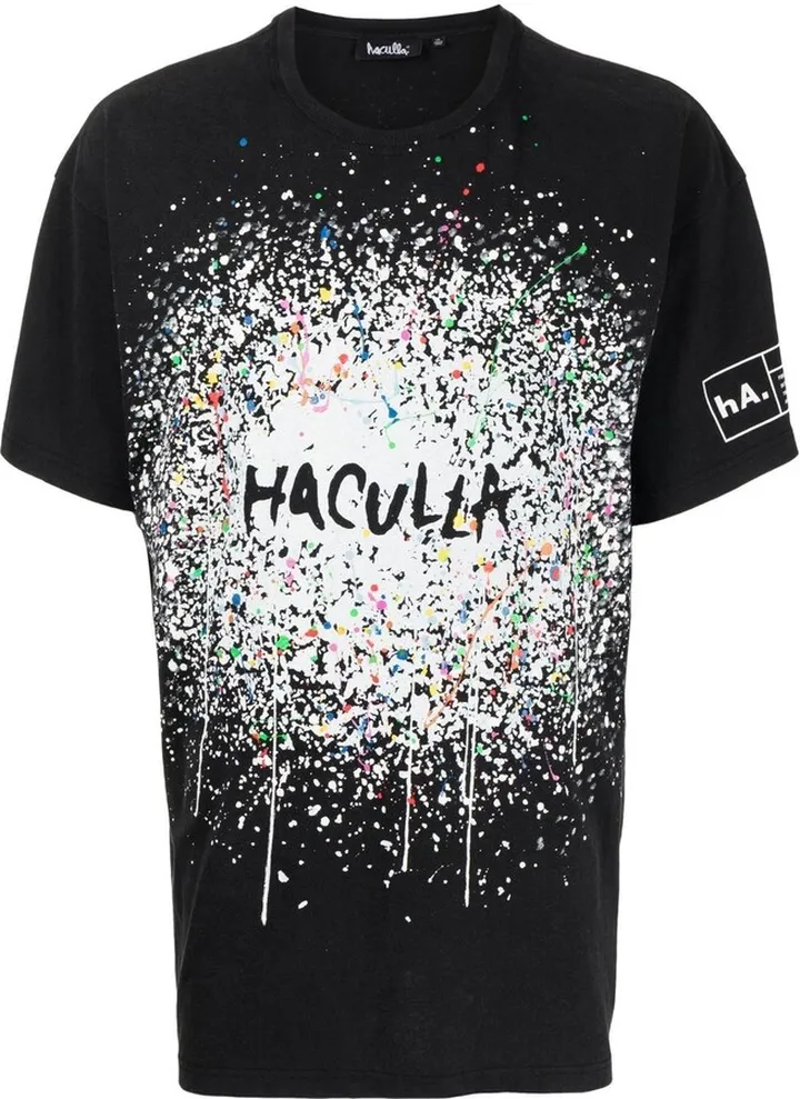spray-painted T-shirt