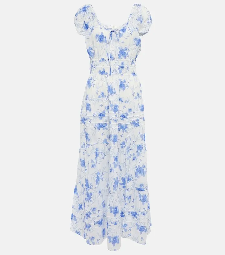 Magdaline floral cotton dress