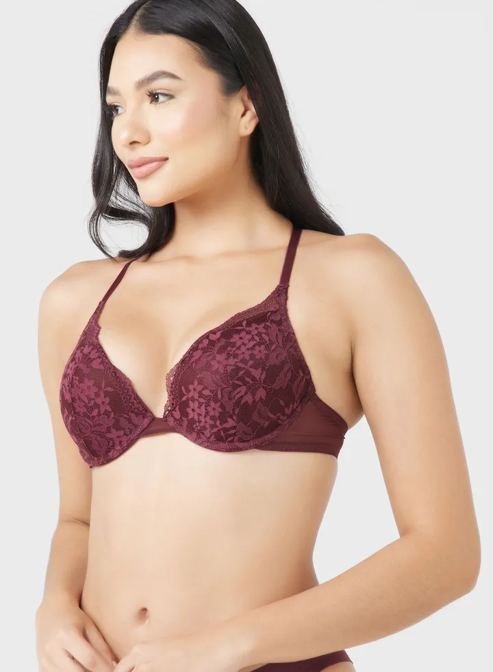 Plunge Neck Bra