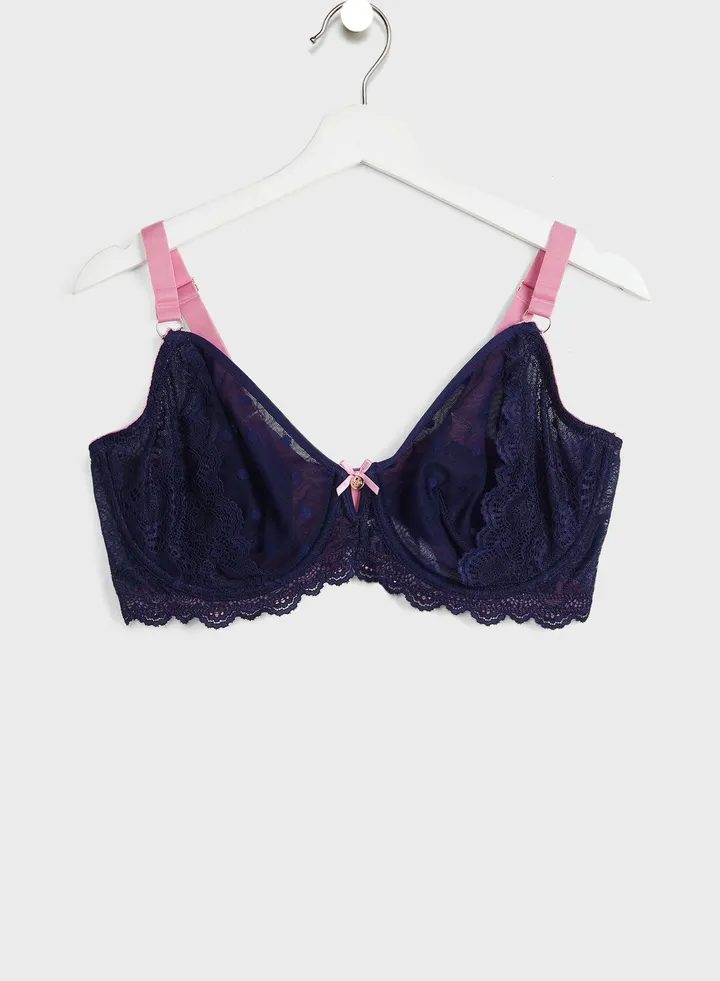 Mesh Underwire Bra