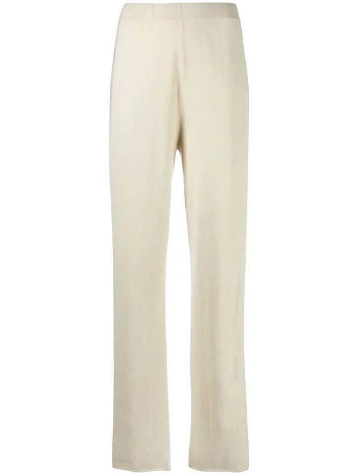 Straight-Leg Cashmere Trousers