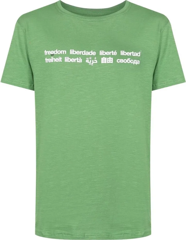 slogan-print short-sleeve T-shirt