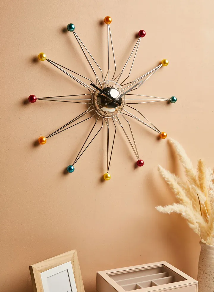 Multi Coloured Wall Clock
