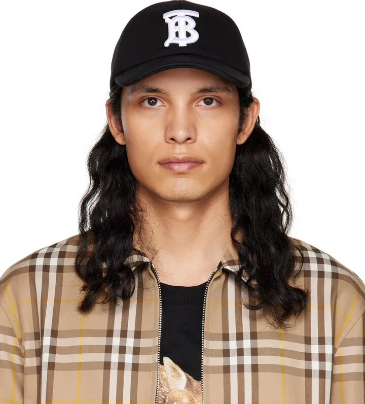 Burberry Black TB Baseball Cap