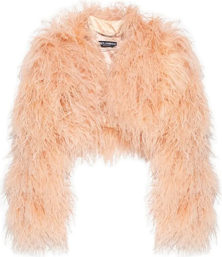 Dolce & Gabbana KIM DOLCE&GABBANA Open-Front Cropped Jacket