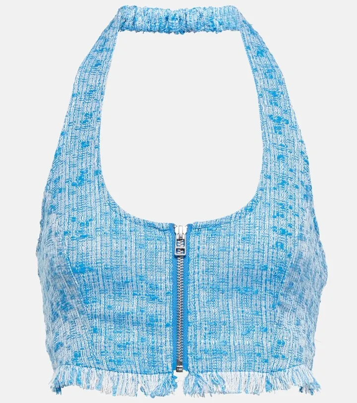 Becca tweed crop top