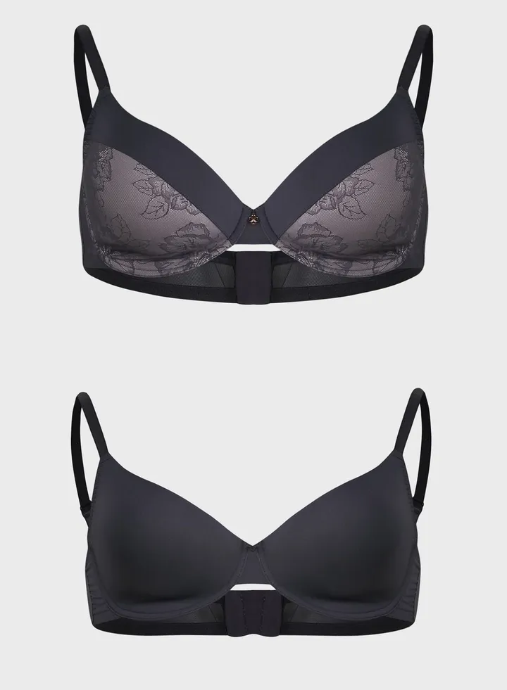 2 Pack Alice Demi Bras
