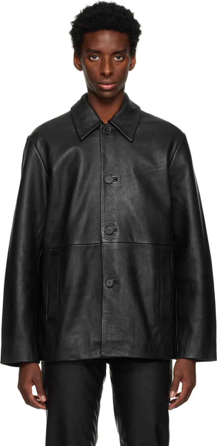 Won Hundred Black Damian Leather Jacket