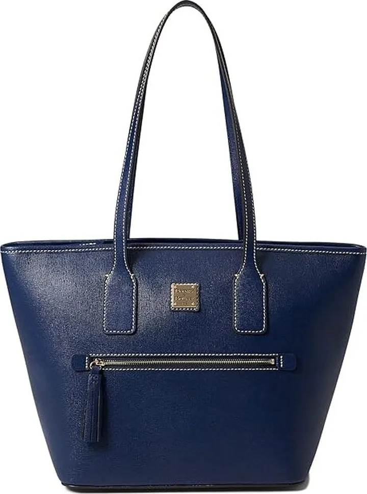 Dooney & Bourke Saffiano Small Tote (Marine) Handbags