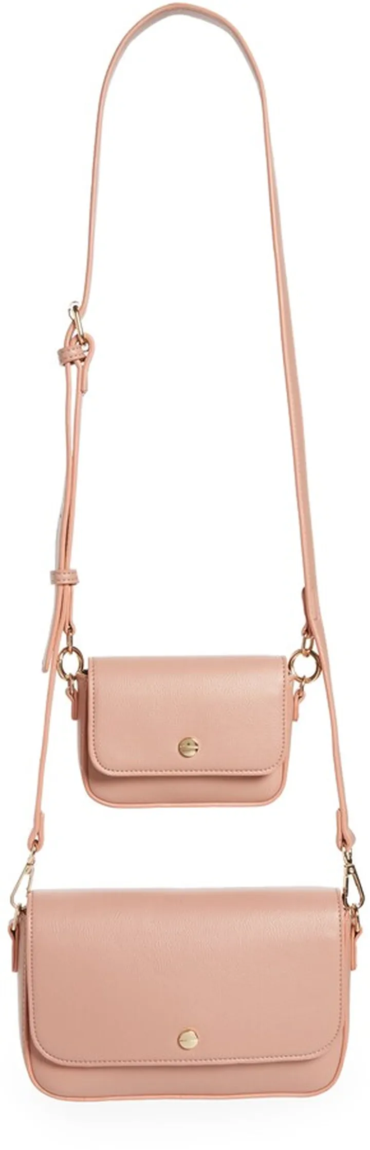 2-Piece Vegan Leather Crossbody Bag