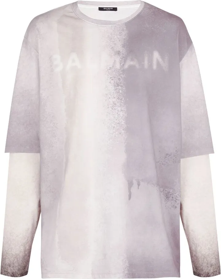 logo-print detail T-shirt