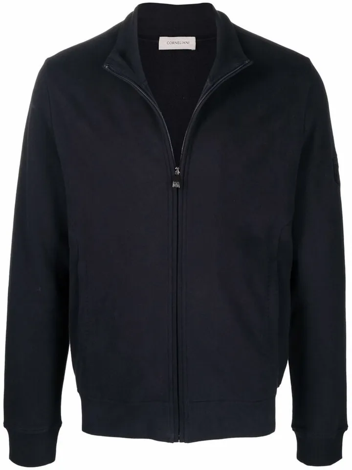 Funnel Neck Zip-Up Jumper