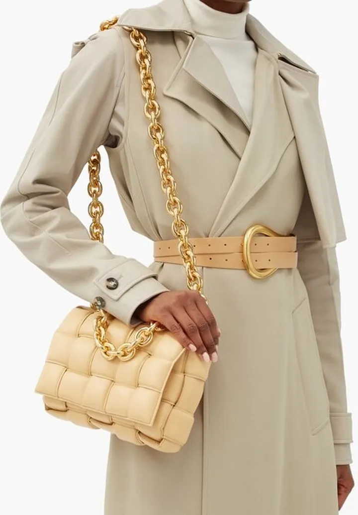 The Chain Cassette Intrecciato-leather Bag