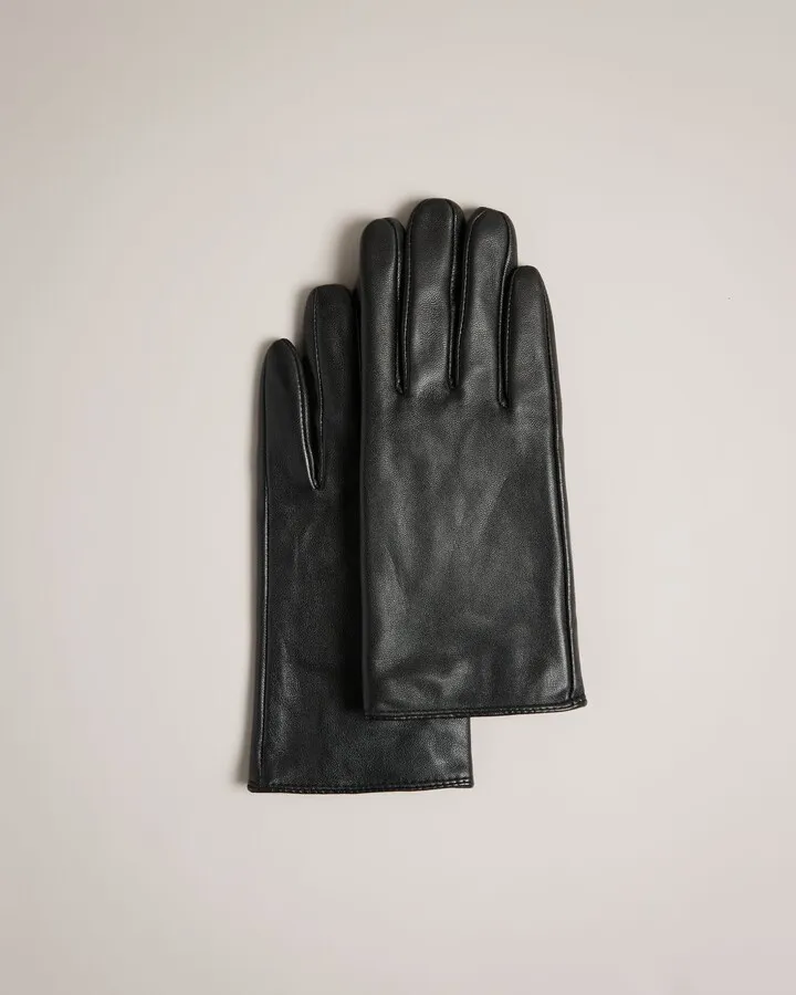 Leather Magnolia Gloves in Black