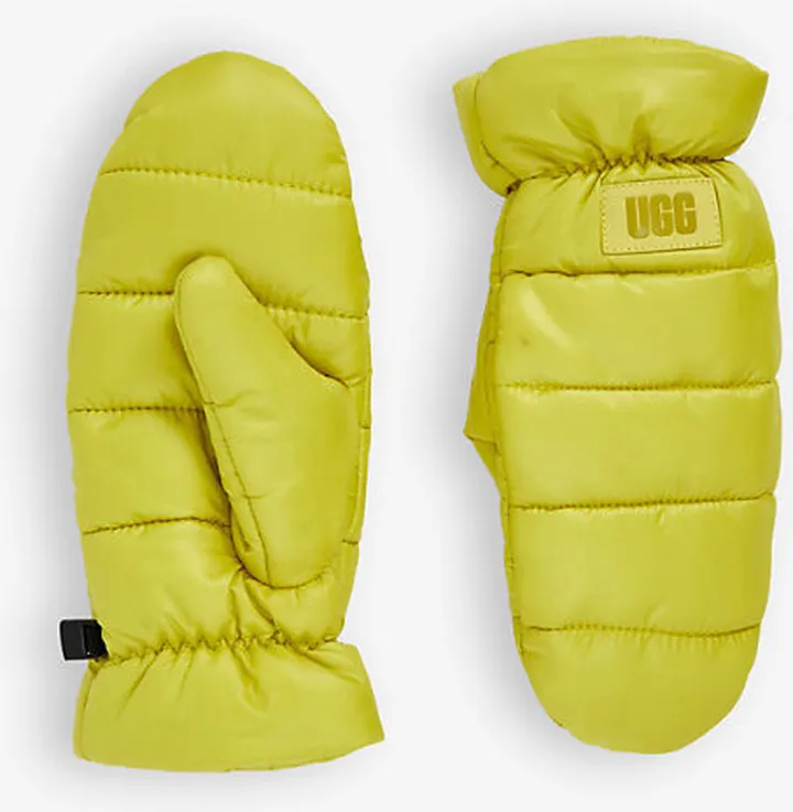 Ugg Womens Sunbeam Puff Yeah Shell Mittens