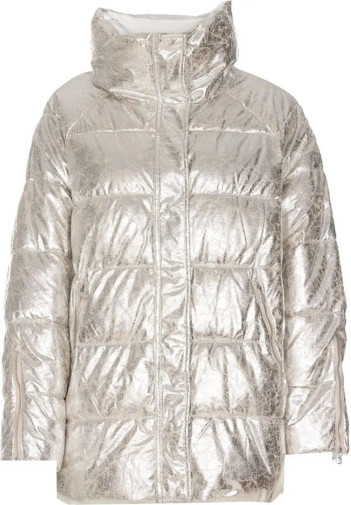 Pinko High-Neck Quilted Puffer Jacket