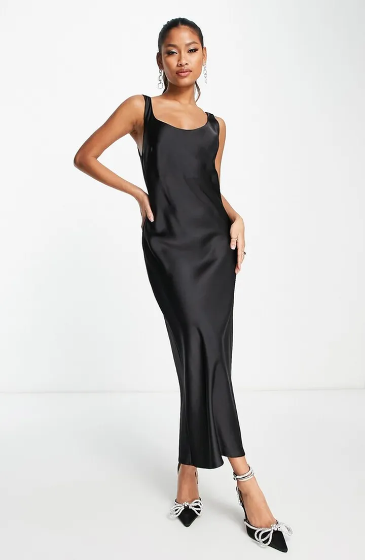 Satin Midi Slipdress