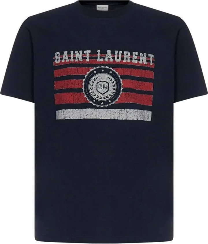 Saint Laurent Logo Printed T-Shirt