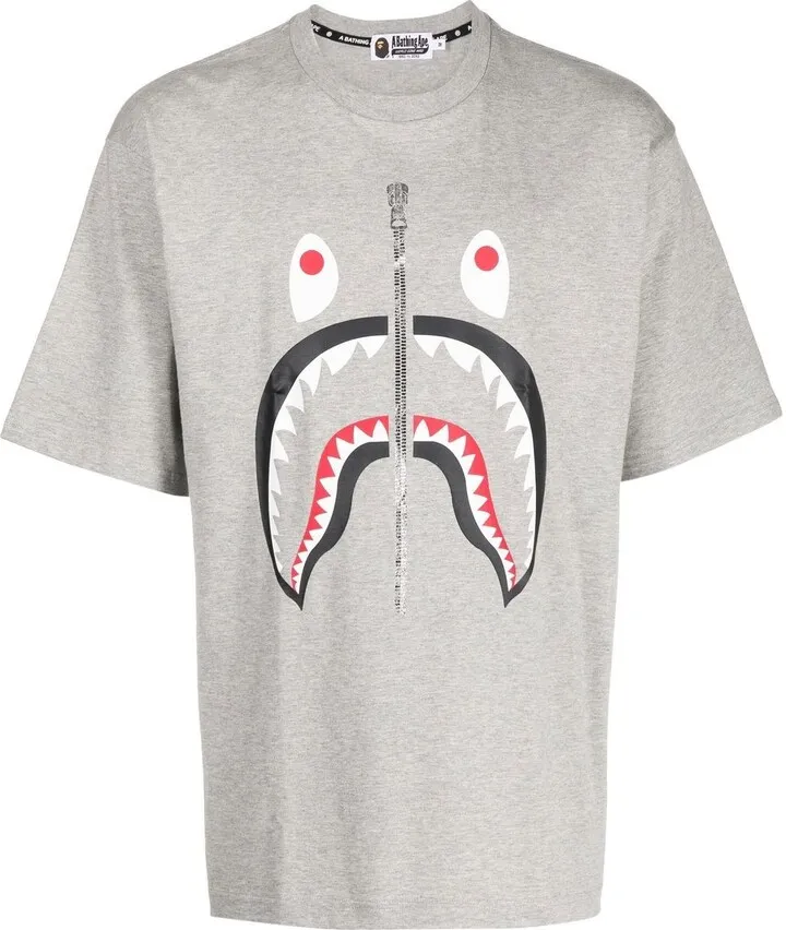 shark teeth print T-shirt