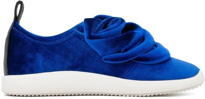 Becca velvet slip-on sneakers