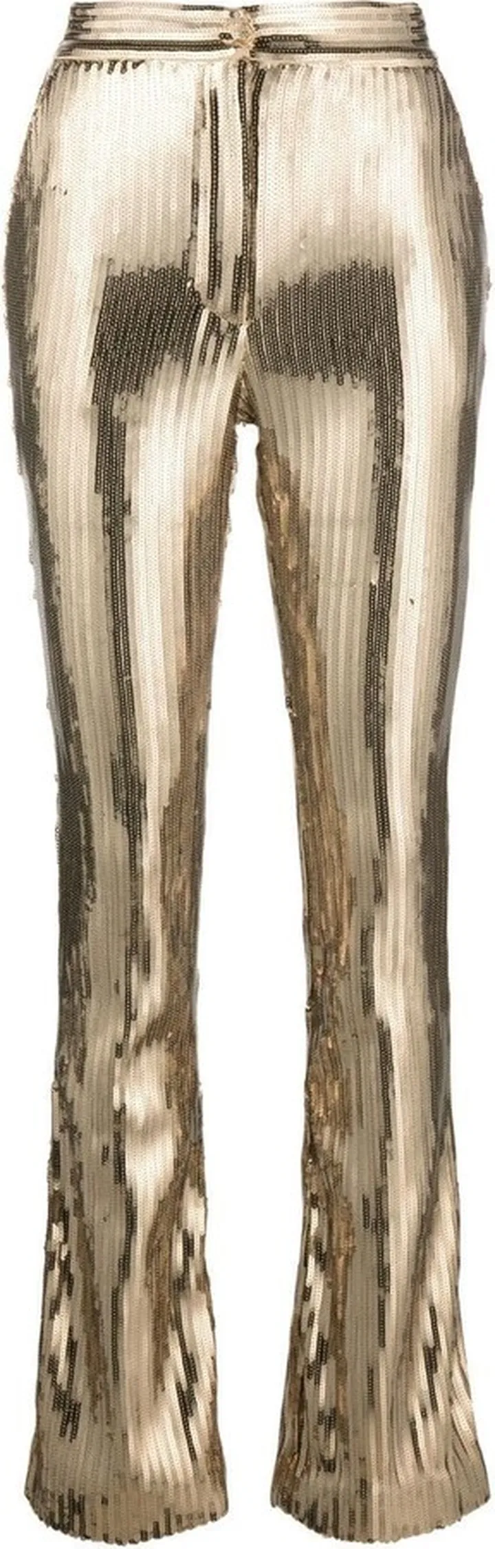 Sequinned High-Waisted Trousers