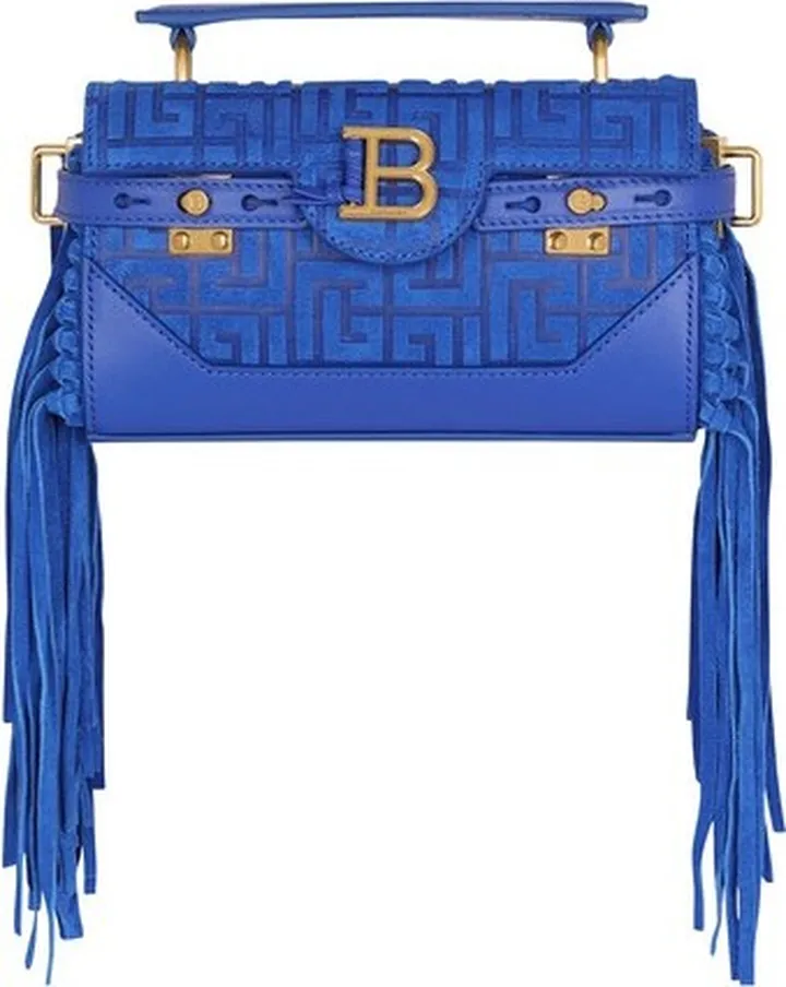B-Buzz 19 fringed bag with suede embossed monogram