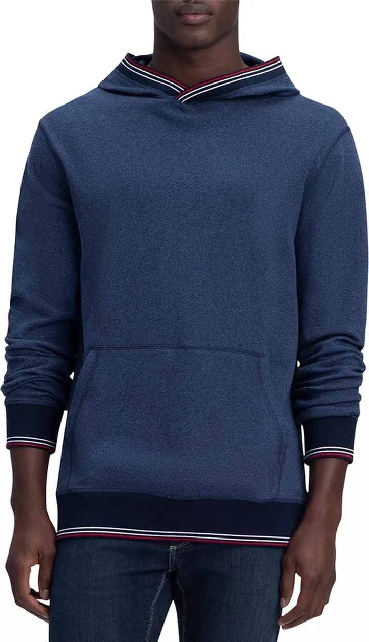 Men's Tipped Cotton Hoodie Sweatshirt