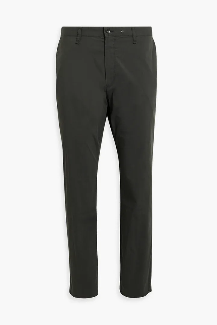 Cotton-blend poplin chinos