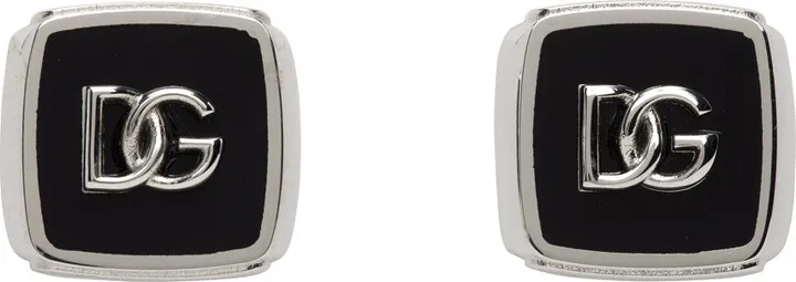 Dolce & Gabbana Silver 'DG' Cuff Links